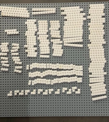 LEGO Placa Blanca a Granel 200 piezas Star Wars Castillo Ciudad Sin usar, en caja Construcción Mezcla De Colección Foto 1 de 4