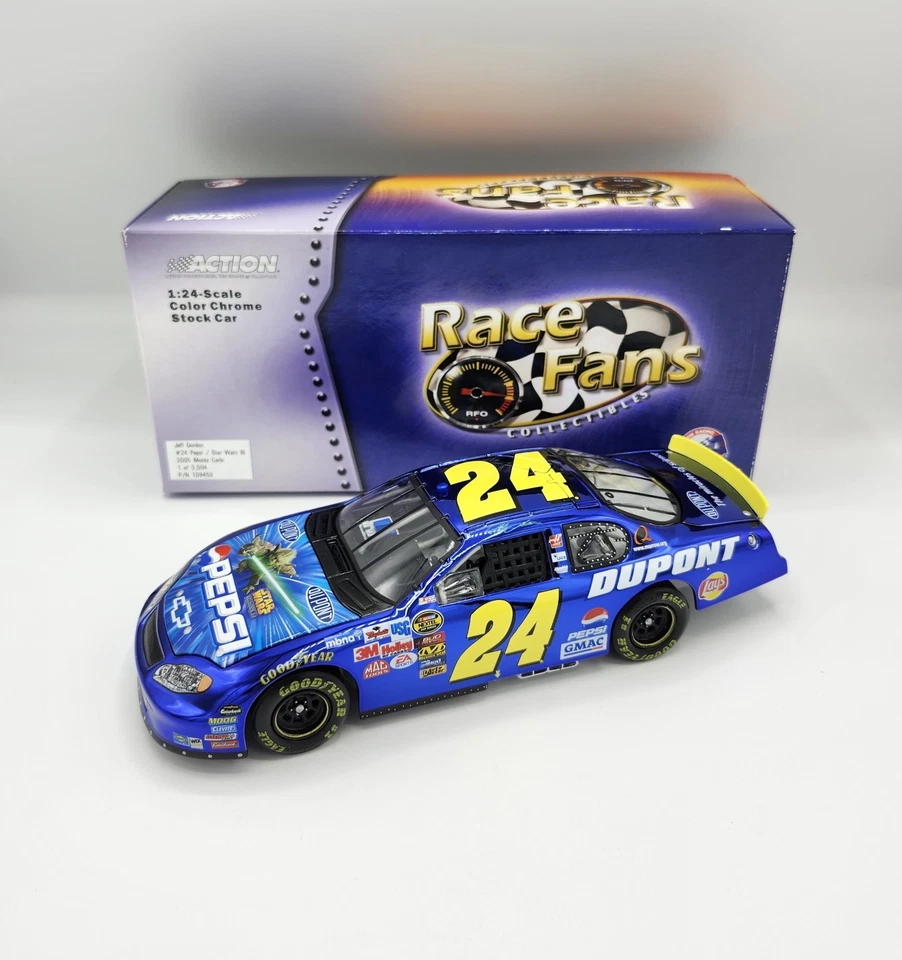 2005 Jeff Gordon #24 百事可乐星球大战 III 彩色镀铬蒙特卡罗 1:24 压铸  — 第 1/4 张图片