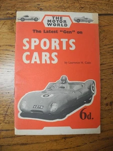 Sportwagen der neuesten Generation. Motor World (Laurence Cade - 1958) - Bild 1 von 2