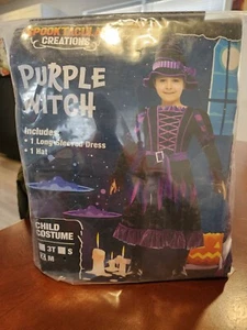 Spooktacular Creations Girl Purple Witch costume Dress & Hat Child medium size - Picture 1 of 3