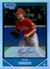 2007 Bowman Chrome Prospects Refractors Baseball Card Pick