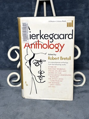 A Kierkegaard Anthology Edited by Bretall Modern Library Philosophy HCDJ 1946 - Image 1 of 4