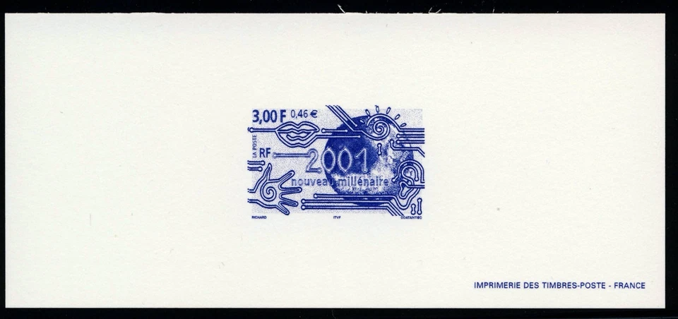 FRANCE . 2000 Millennium Begins (2788) . Reduced Size Deluxe Proof - Image 1 of 1