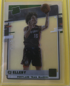CJ Elleby 2020-21 Panini Clearly Donruss Green Foil #83 Trail Blazers 7/25
