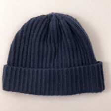 The Gap Dark Blue Knit Cuffed Winter Hat Cotton Nylon Wool Blend