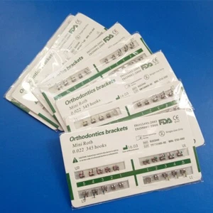10 Packs Dental Orthodontic Metal Brackets Braces Mini Roth.022 345 Hooks - Picture 1 of 7