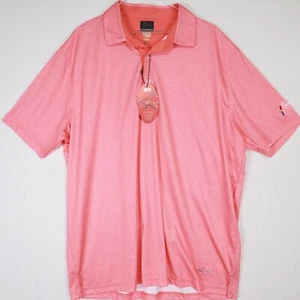 Greg Norman Polo Shirt Mens XL ML75 PlayDry Golf Pink Short Sleeve Rainmakers - Picture 1 of 8