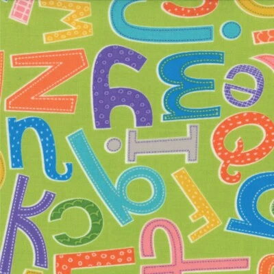 Moda Fabric ABC Menagerie 39522-15 Patchwork fabric. 100% cotton. 1 metre - Image 1 of 2