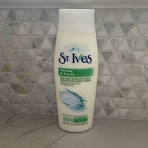 St. Ives Purifying Sea Salt And Pacific Kelp Exfoliating Body Wash 13.5 oz 400ml - Picture 1 of 3