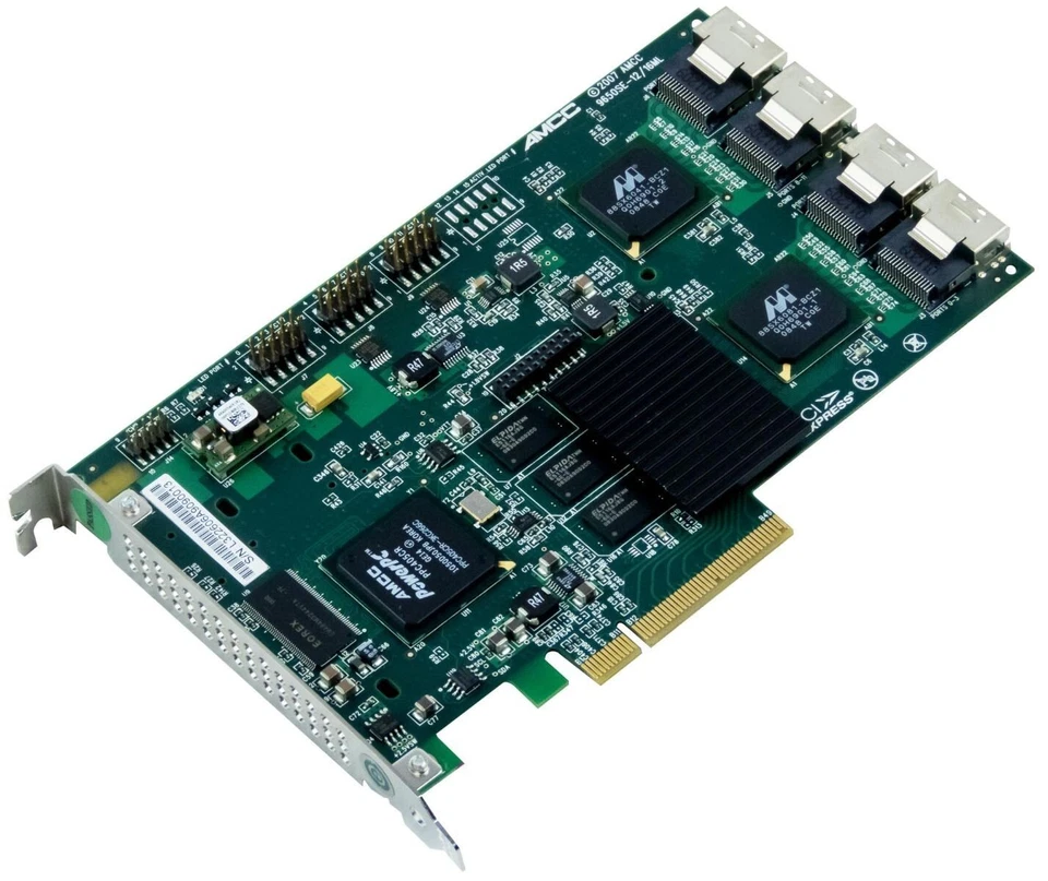 Raid Controller 3ware 9650se-16ml Raid Sata 3gbps Pci-e Raid: 0 1 10 5 50 Jbod - Image 1 of 2