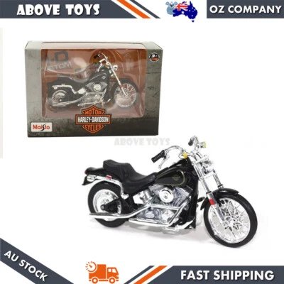 Maisto Escala 1:18 1984 FXST Softail Diecast Motocicleta Modelo Niños Juguete Regalo Foto 1 de 4