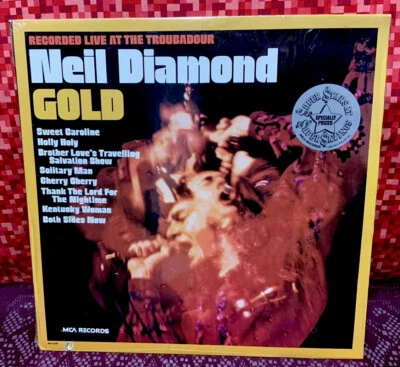 1980 Neil Diamond “Gold” MCA Records Reissue MCA-37209 LP (Factory Sealed) - Image 1 of 4