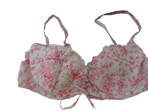 Sujetador Betty Jackson Blanco Mezcla Con Aros Acolchado Uniforme Floral Balcón Reino Unido 32C - Imagen 1 de 4