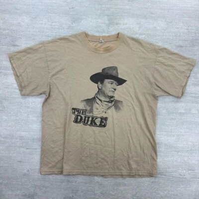 Camisa De Colección John Wayne Adulto XL Beige The Duke Western Country Actor Guerra Foto 1 de 4