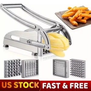 Heavy Duty Stainless Steel French Fry Cutter with Suction Feet for Potatoes - Picture 1 of 8