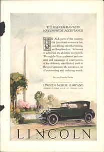 1924 LINCOLN MOTOR COMPANY (FORD) antike Zeitschriftenwerbung THE PHAETON - Bild 1 von 1