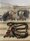 Krewe Of Soweto Mardi Gras New Orleans Bead Mask Beads Necklace Three 3 Pairs