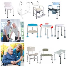 Duschhilfe Duschstuhl Badhocker Duschsitz Stützgestell Höhenverstellbar Stabil