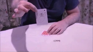 Middle Ghost Card Escapes from Keyring Three Cards Easy Trick Learn Magic - Picture 1 of 8