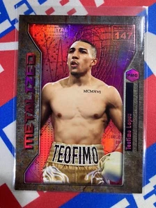 Teofimo Lopez 2021 UD Skybox Metal Universe PMG Metalized Ruby 107/150 - Picture 1 of 1