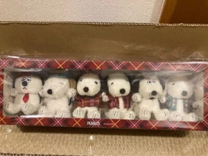 Peanuts Snoopy Plush Set of 6 Afternoon Tea Paris Japan Limited Edition JP ship - Picture 1 of 13