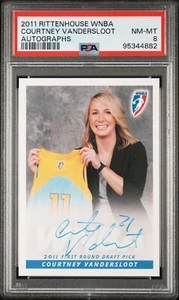 2011 RITTENHOUSE WNBA AUTOGRAPHS COURTNEY VANDERSLOOT PSA 8 - Picture 1 of 2