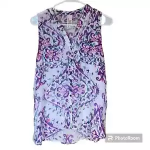 Aratta Sleeveless Button Up Viscose Blouse Size M - Picture 1 of 9