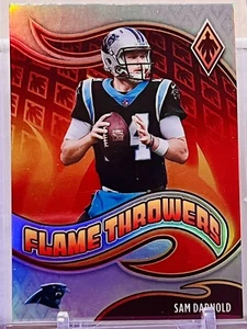 2021 Panini Phoenix Sam Darnold FLAME THROWERS Insert #FT-19 - Picture 1 of 2