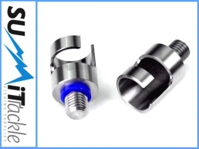 2 x Summit Tackle Twist Lock Torpfostenadapter Edelstahl