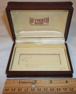 Vtg Heyworth Watches Cased And Timed In USA Watch Case Storage Box - Picture 1 of 10