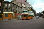 PHOTO  GLASGOW  A TROLLEYBUS ON SERVICE 105 AT COWCADDENS CROSS TURNS FROM COWCA