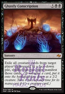 Ghastly Conscription 1x FOIL FRF MTG Fate Reforged Mythic MINT black - Picture 1 of 1