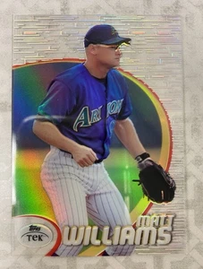 Topps Tek Matt William 1998 acetato transparente #44 patrón #23! Arizona Diamondbacks - Imagen 1 de 2