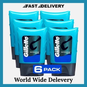 Gillette After Shave Gel for Men 2.5oz x6 | Sensitive Skin Soothing Lotion - Picture 1 of 6