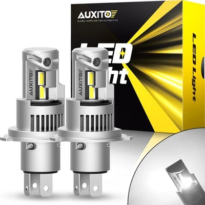 AUXITO H4 9003 White Super 100000LM Kit Headlight LED Bulb High Low Beam Combo 2 - image 1 of 4