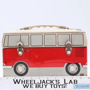 VW Volkswagon Bus Metal Lunchbox 1960s Vintage NO THERMOS - Imagen 1 de 5