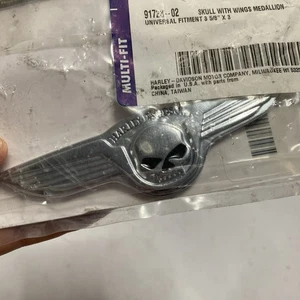 HARLEY DAVIDSON ORIGINAL MEDAILLON BAR UND SCHILD MIT FLÜGELN DEKORATIV 91745-02 - Bild 1 von 6