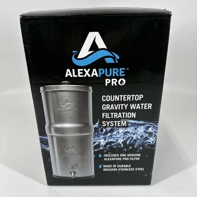 Alexapure Pro WATER FILTRATION SYSTEM Filter Unit Countertop Stainless Steel - Image 1 of 4
