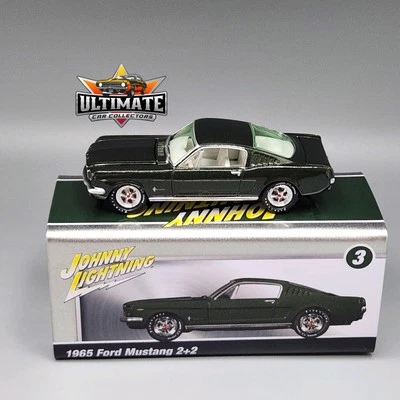 1965 Ford Mustang 2+2 Green 2025 Johnny White Lightning Storage Tin 1 A CHASE - Image 1 of 4