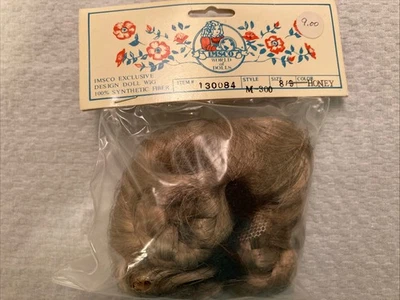 Lote de 3 Pelucas Muñeca Vintage Varios Tamaños Colores y Estilos, Talla 5 y Talla 8-9 Foto 1 de 4