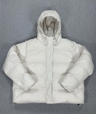 Nike Therma-FIT Puffer Loose Fit Hooded Jacket Cream HF7898-104 Women’s Size XL - Image 1 of 4