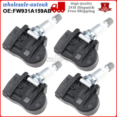 4x Tyre Pressure Sensors 433MHz For Land Rover Range Rover Discovery FW931A159AB - Image 1 of 4