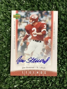 Jan Stenerud 2006 Upper Deck Legendary Signatures Auto Chiefs Free Shipping! - Picture 1 of 2