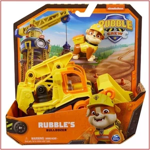 Paw Patrol Rubble & Crew RUBBLE'S BULLDOZER EXCAVATOR + FIGURE dozer 🌟NEW🌟 - Picture 1 of 11