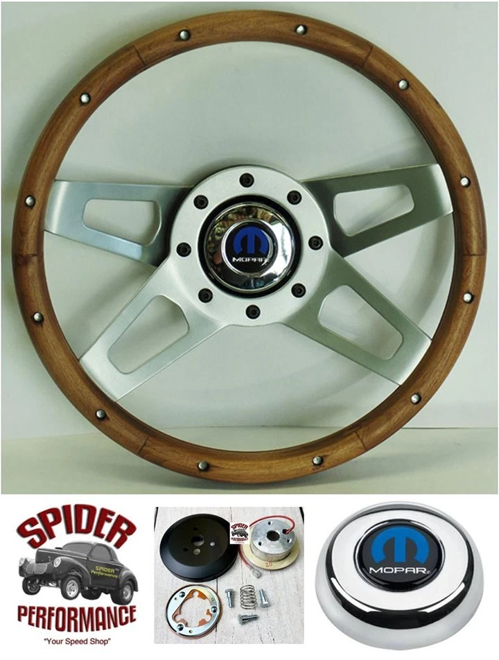 74-87 Ramcharger Dodge Pickup 4x4 Volante Madera 13 1/2" NOGAL Foto 1 de 4