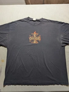 Y2K Vintage West Coast Choppers Jesse Who? Long Beach Custom Car T-Shirt Faded 3XL  - Bild 1 von 7