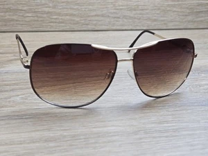Steve Madden Gold Aviator Sunglasses S5192 GLDBR Brown Lenses - Picture 1 of 5