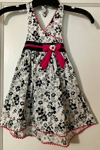 Youngland White  & Black Halther Dress - Picture 1 of 3