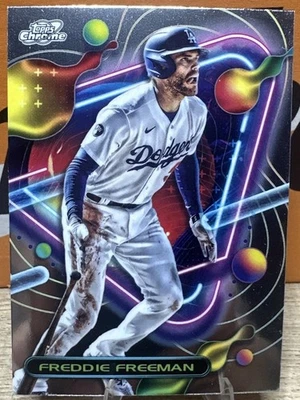 2023 Topps Cosmic Chrome Freddie Freeman Base Los Angeles Dodgers #143 - Image 1 of 2