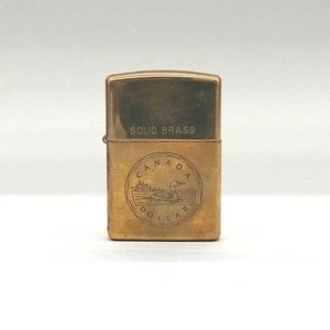 Zippo Lighter 18 SOLID BRASS - Picture 1 of 6